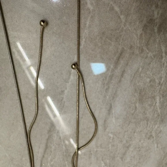 Blue marble necklace, 18 inches with 4 inch extender #jewelers - Picture 4 of 6